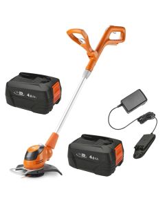 Flymo 18V EasiTrim Plus 230 Cordless Grass Trimmer Strimmer Bosch 2x 4Ah Battery
