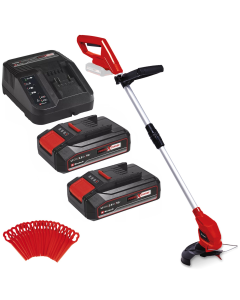 Einhell 18v Cordless Grass Trimmer Strimmer 24cm GC-CT 18/24 + 20 Blades + 2x2ah
