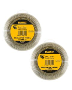 2x Dewalt DT20650-QZ Line Trimmer Wire 2mm 15.2m Dewalt DCM561 DCM561P1 DCM561PB