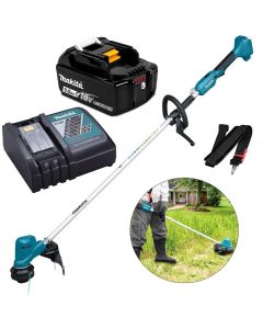 Makita DUR194RTX2 LXT 18v Lithium Ion Cordless Grass Line Trimmer Strimmer 1x5ah