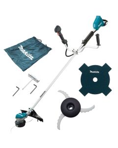 Makita DUR368AZ Twin LXT 18v 36v Li-Ion Brushless Brush Cutter Bare + 2 Blades