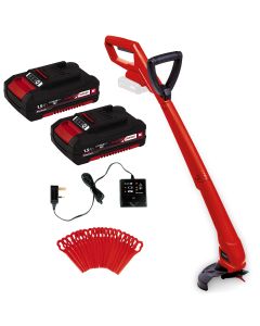 Einhell 18v Cordless Strimmer Lawn Line Trimmer 24cm GC-CT 18/24 Li P 2x Battery