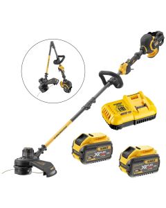 Dewalt DCM5713X2 54v XR Flexvolt Cordless Grass Timmer Cutter Split Shaft 2X 9ah