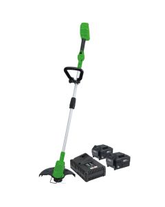 Draper 94580 D20 40V Grass Trimmer Kit, 2 x 5.0Ah Battery, 1 x Fast Charger