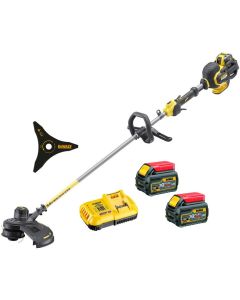 Dewalt DCM571T2 54v XR FLEXVOLT Cordless Grass Timmer Brush Cutter 2x6ah + Blade