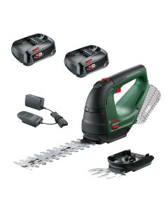 Bosch 18V Grass Shear Hedge Cutter Pruner AdvancedShear + x2 1.5AH Battery kit 