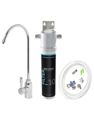 Monarch Drinking Water Filter System MA12CH  Fittings +3/8 Filter Tubing+ Tap Kit