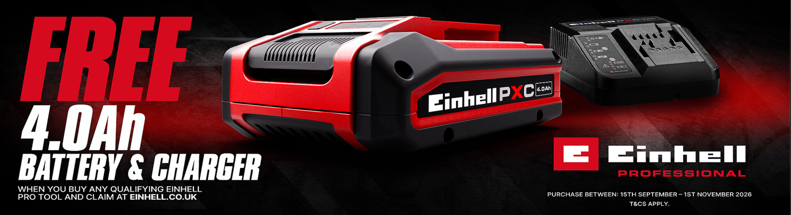 Einhell Redemptions & Competitions 