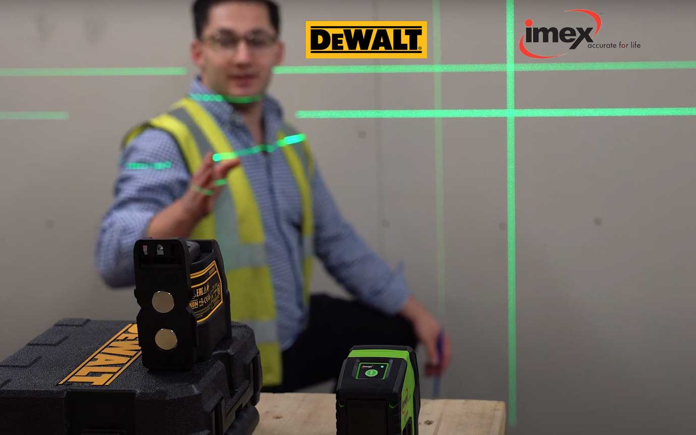 Imex LX22G Dewalt DW088CG Laser Comparision