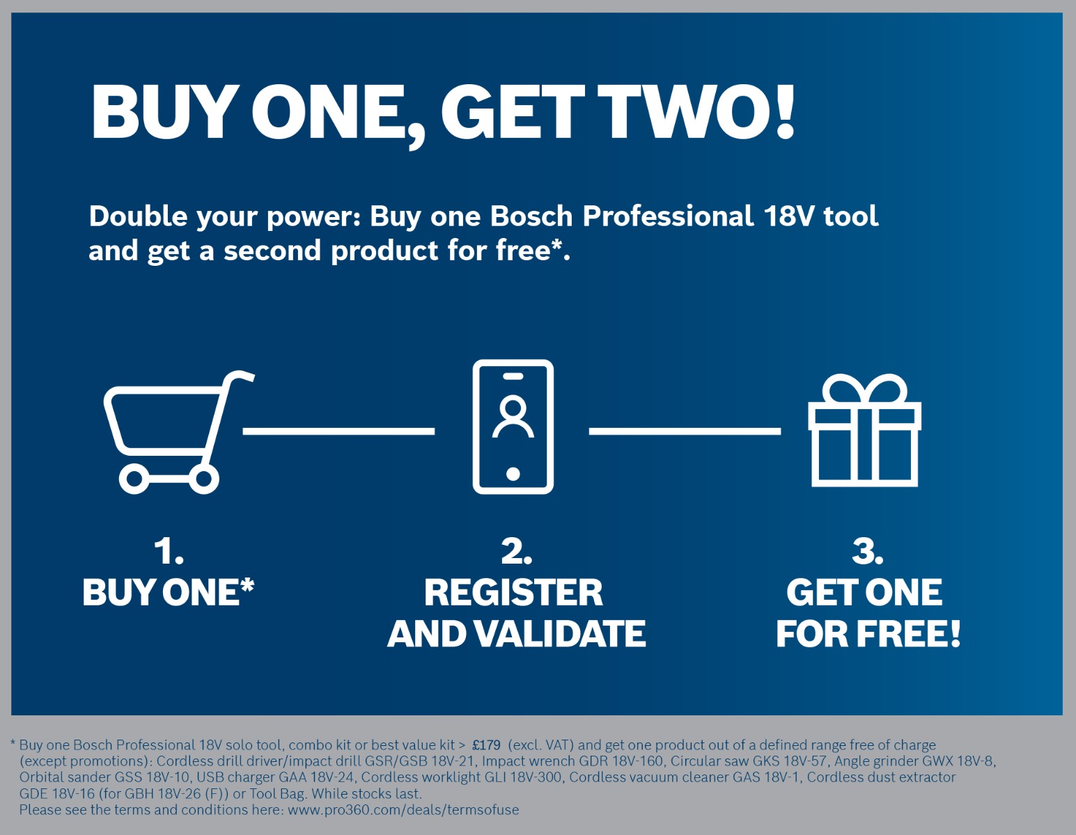 Bosch 2 for 1 Promotion