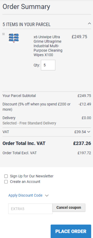 Buyaparcel Extra 5% Off