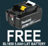 Makita DLM330RT 18v LXT Cordless Lithium Battery Lawn Mower 33cm + 1x5ah Battery