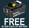 Makita DLM330RT 18v LXT Cordless Lithium Battery Lawn Mower 33cm + 1x5ah Battery