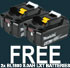 Makita DLM432CT2 Twin 18v / 36v LXT Cordless 43cm Lawn Mower Soft Start 2x 5AH
