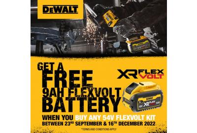 DEWALT "Flexvolt" 54v Battery Redemption
