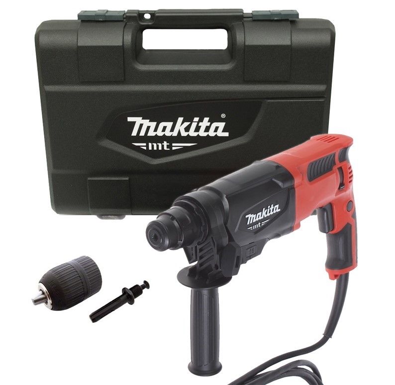 Makita 240V SDS + 3 Mode Rotary Hammer Drill 26mm Includes Chuck, Adaptor, Case