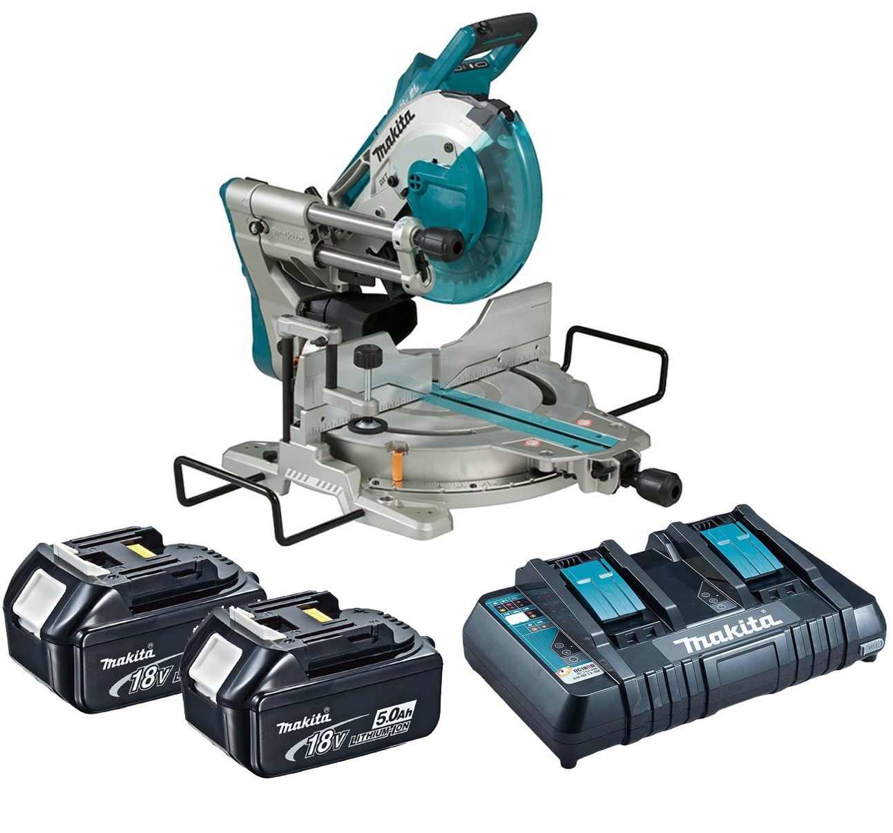 Makita DLS110PT2 Mitre Saw Twin 18v 