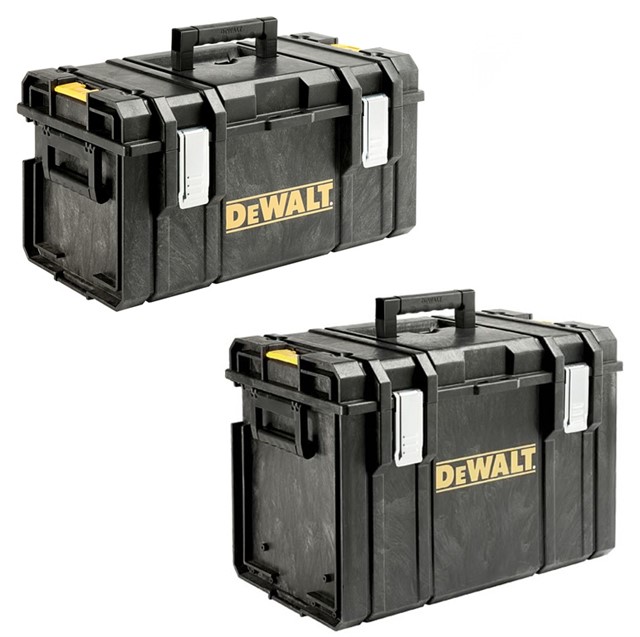 DS400 Case Stackable Tough Tool Storage Box Dewalt Toughsystem Twin Pack DS300 