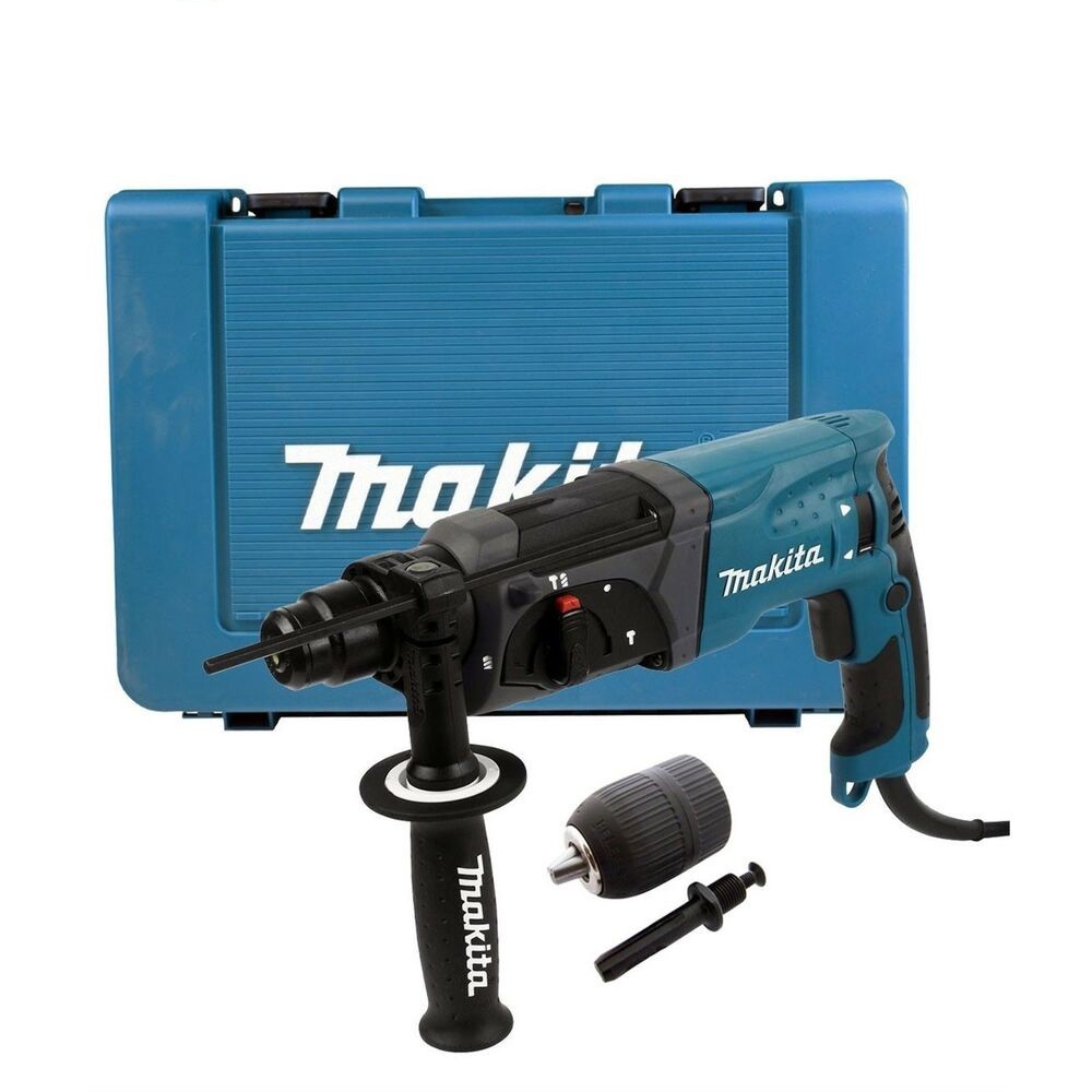 Makita HR2470 240v SDS + 3 Mode Hammer Drill 24mm + Chuck & Adaptor Buyaparcel